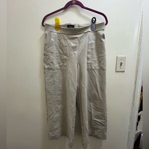 Jones & Co (L) Tan Khaki Wide Leg Pants